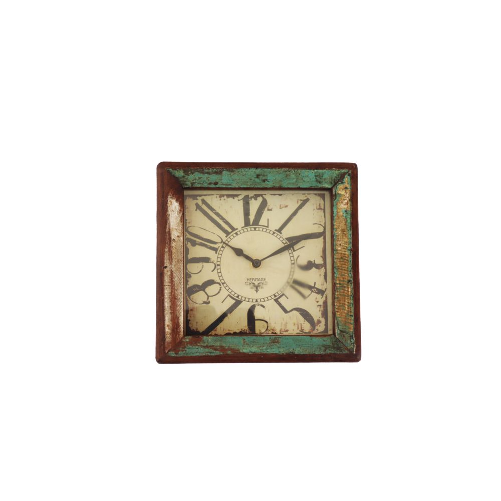 ヴィンテージリサイクル木製文字盤時計