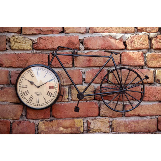 リサイクル鉄自転車時計