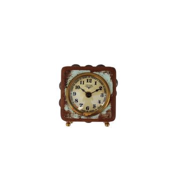 再生木材サイコロ時計