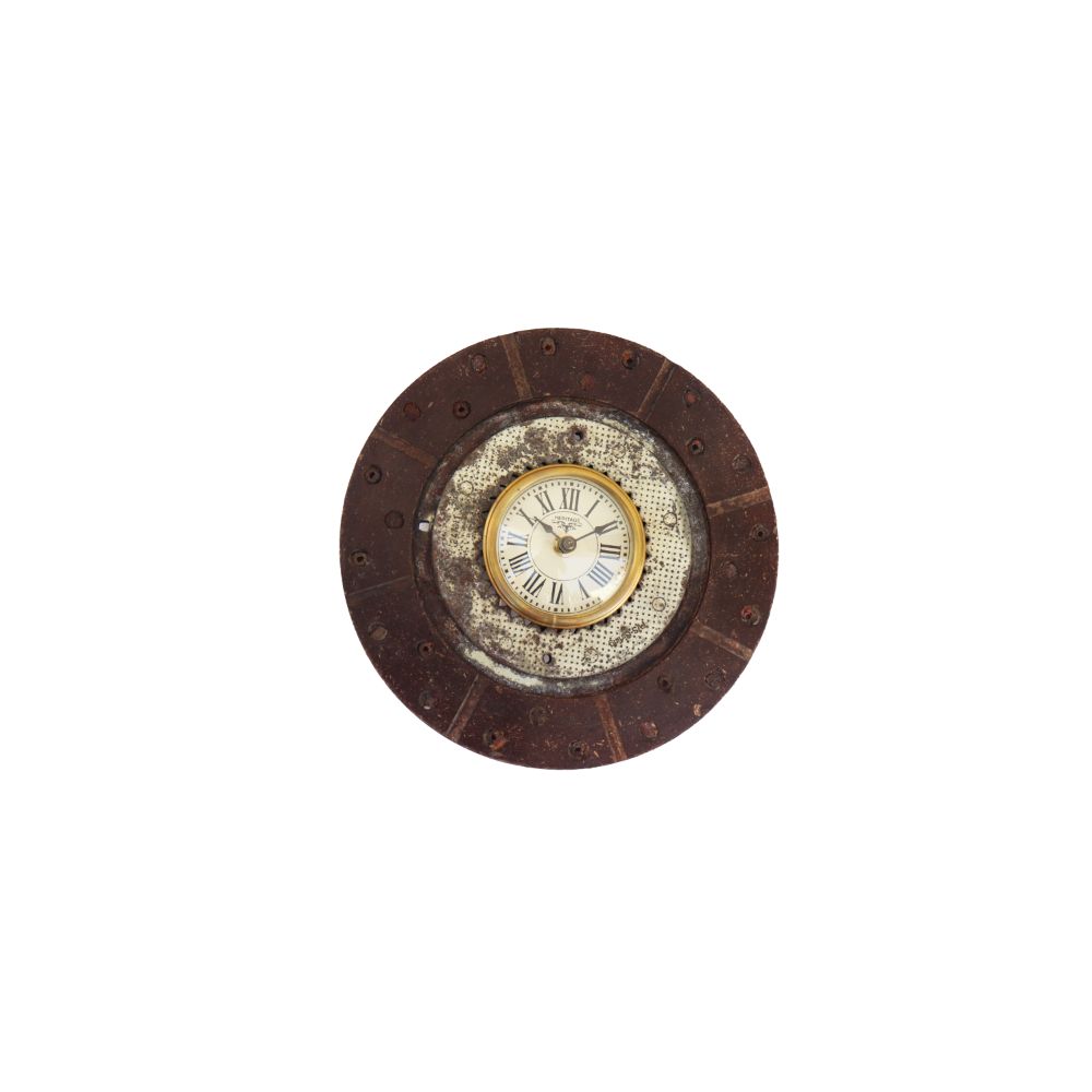 再生鉄製クラッチプレート時計