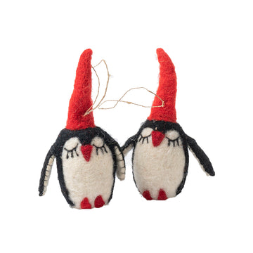 小さなペンギンの装飾 2 個セット